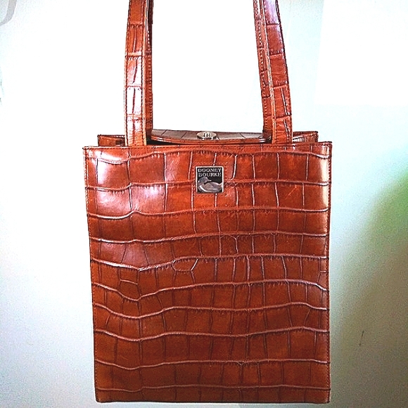 Dooney Bourke Classic Pristine Retro Leather Croc🐊 Embossed 🛍️ - Picture 6 of 9